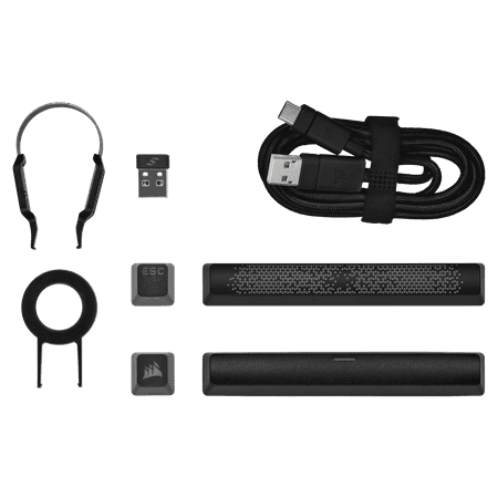 CORSAIR - K70 Pro Mini Wireless 60% RGB Mechanical Cherry MX SPEED Linear Switch Gaming Keyboard with swappable MX switches - Black