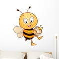 thumbnail image 1 of Honeybee Wall Decal Mural by Wallmonkeys Vinyl Peel and Stick Graphic for Girls (36 in H x 27 in W), 1 of 4