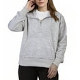thumbnail image 2 of Womens Sweatshirts Quarter Zip Cropped Pullover Y2k Fleece Fall Fashion Tops Outfits, 2 of 5