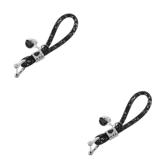 WORGEOUS 2 Sets  Bling Car Keychain For Women Rhinestone Keychain Cute Key Ring For Car Keys Backpack Accessories Key Chains Rhinestone Keychain