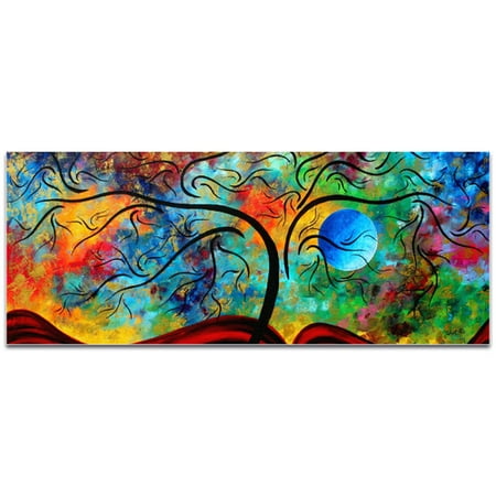 metal art studio blue moon rising by megan duncanson high gloss