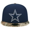 thumbnail image 2 of Men's New Era Navy/Realtree Camo Dallas Cowboys Active 59FIFTY Fitted Hat, 2 of 5