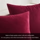 thumbnail image 2 of Fundas de almohada de terciopelo MIULEE, 36 x 36 cm, color rojo vino suave, paquete de 2, 2 of 8