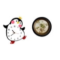 thumbnail image 1 of Reloj De Pared De Madera Con Diseño De Pingüino De Dibujos Animados, Marco De Fotos Europeo, Antiguo, Decorativo, De Resina En Relieve, Adornado, Para Colgar En La Pared, Marco De Exhibición, 1 of 8