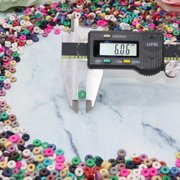 Fun-Weevz 2500 Pcs Round Heishi Beads for Jewelry Making Adults, 15 Flat Ceramic Clay Bead Strands in Assorted Colors