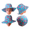 thumbnail image 6 of Loonyx 4-Pack Toddler Animal Bucket Sun Hats with Chin Strap for Kids Ages 2-5, Assorted Colors, 6 of 7
