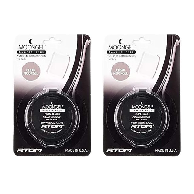 Amortiguadores para batería RTOM Moongel transparentes, paquete de 2