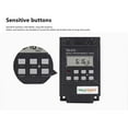 thumbnail image 3 of SINOTIMER TM616 Weekly Programmable Timer Switch - 30A 220V AC, 6500W High Capacity, 17 On/Off Settings, 1-Minute Interval, 60-Day Power Outage Memory, LCD Display for Street Lamps, Water Heaters,, 3 of 7