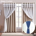 thumbnail image 4 of 2 uds. Clips magnéticos para sujetar cortinas, cuerda hacia atrás, hebillas para sujetar cortinas, carpetas para cortinas, para decoración del hogar, cafetería, oficina Adepaton 2034746-2, 4 of 9