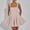 001 Pink, variant on Womens Sequin Mini Dresses A-Line Sleeveless Straps Back Bow Short Dress Cocktail Prom Party Gown
