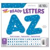 Trend, TEPT1617, 4" Sparkle Uppercase Ready Letters Set, 1 / Pack, Blue