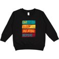 thumbnail image 2 of Inktastic Eat Sleep Jiu Jitsu Repeat Toddler Sweatshirt, 2 of 4