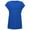 Blue, variant on MIXUE Boho Tops For Women Summer Solid Color Round Neck Short Sleeve Casual Tshirts Activewear,Blue,L