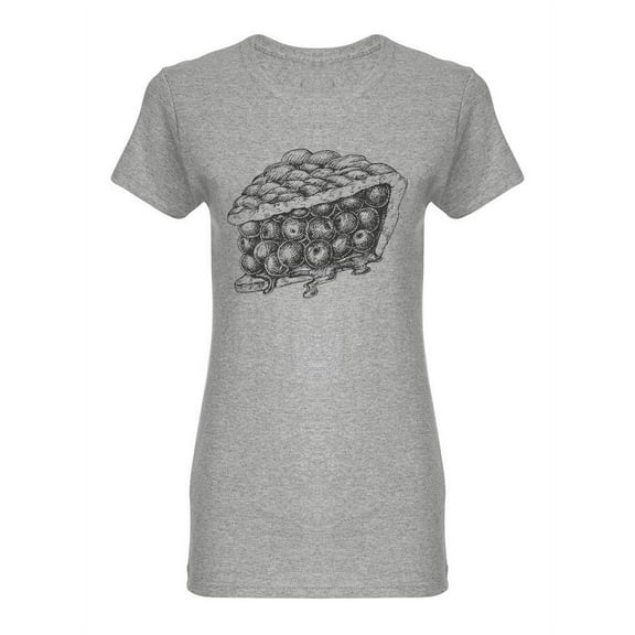 Delicious Berry Pie Shaped T-Shirt Women -Image by Shutterstock, Female x-Large