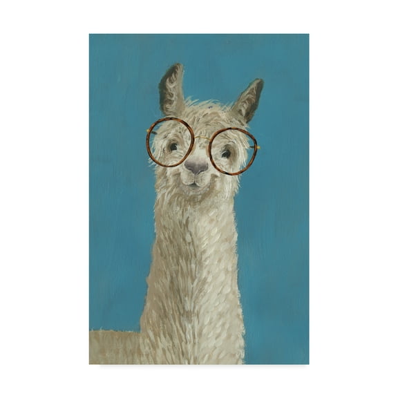 Trademark Fine Art 'Llama Specs III' Canvas Art by Victoria Borges