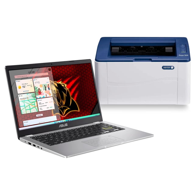 Kit Laptop e Impresora Laser Asus L410 Intel Celeron N4020 14 pulgadas 128 Gb EMMC 4 Gb RAM