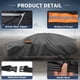 thumbnail image 5 of Funda de coche Bargains de aluminio para exteriores, funda a prueba de agua con cremallera en la puerta del conductor, negra para Mazda CX-50, 5 of 7