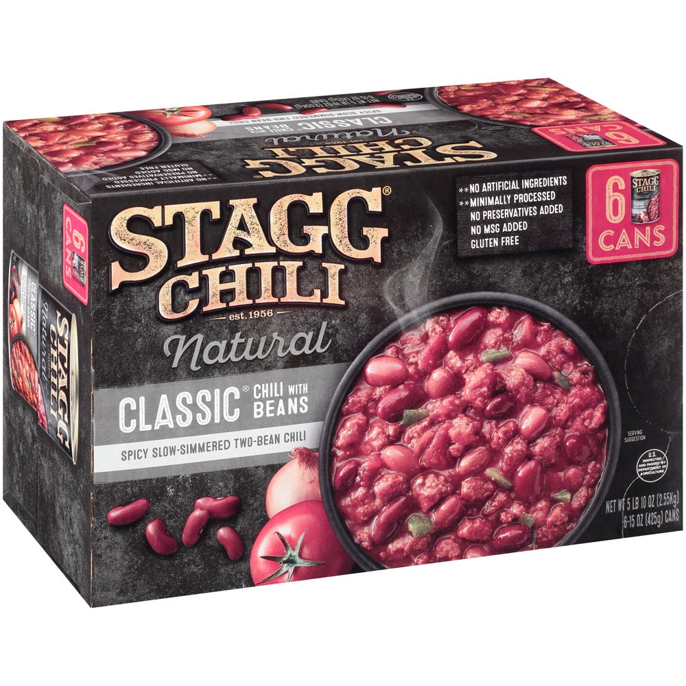 Stagg® Chili Natural Classic® Chili with Beans 615 oz. Cans Walmart