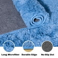 thumbnail image 3 of ZENELESS Indoor Fluffy Rug,5x7 Cobalt Blue Fuzzy Non-Slip Carpets for Living Room Bedroom Home Decor, 3 of 7