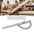 thumbnail image 4 of Stainless Steel Protractor High Accuracy 180 Angle Ruler Gauge Finder for Engineering Design, 4 of 7