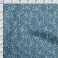 thumbnail image 3 of Soimoi Bird With Leaves Printed, Cotton Fleece, Fabric by The Yard Sewing DIY Stretch Fabric 56 Inches Wide, WarmFabric for Hats, Coats, Gloves, Blankets, Blue, 3 of 5