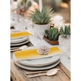 thumbnail image 6 of nqOlkjepod Yellow White Ombre Cloth Napkins Set of 8 Reusable Dinner Napkins, Modern Gradient Minimalist Aesthetic Cocktail Napkin Washable Table Napkins for Wedding/Party/Baby Shower 20"x20", 6 of 8