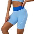 thumbnail image 2 of Sevevn Women's High Waist Yoga Short Abdomen Control Training Running Yoga Pants yoga shorts for women, 2 of 8