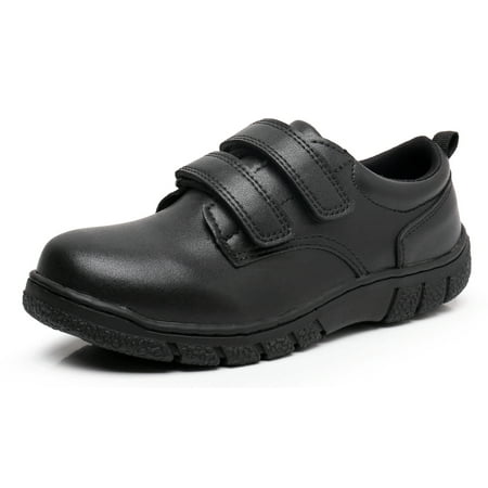 

Blikcom Boys Kids School Uniform Shoes Adjustable Laces Formal Oxford Dress Shoes Loafers (Color : Black Size : 13 Little Kid)