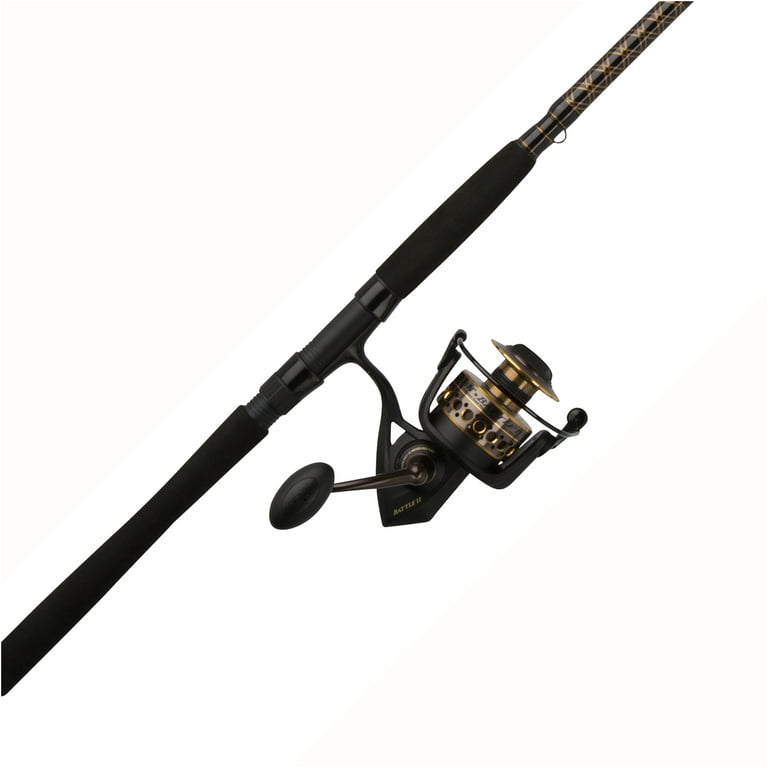 PENN 8' Battle II Fishing Rod and Reel Spinning Combo, Reel Size 5000
