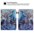 thumbnail image 3 of Universal Case for 7 inch Tablet, GSFY Stand Folio Protective Cover for 7.0 Inch Touchscreen Tablet with Multiple Viewing Angles Document Card Pocket - Ocean Marble, 3 of 7