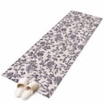 thumbnail image 2 of Farmhouse Purple Runner Rug 2x6 FT,Non Slip Hallway Rugs,Vintage Flower Leaf Botanical Plant Washable Soft Floor Carpet Throw Runner Carpet Long Rugs for Entryway Kitchen Bedside Sliding Door, 2 of 8
