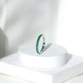 thumbnail image 3 of Rosec Jewels Lab Created Emerald Eternity Ring for Women - AAAA Quality Emerald Stacking Ring - Promise Ring for Valentines Day, 10K White Gold, US 9.00, 3 of 8