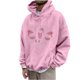 thumbnail image 2 of Sudadera con capucha para hombre, estilo casual, con cuello redondo, estampado, manga larga, blusa de poliéster, 2 of 5