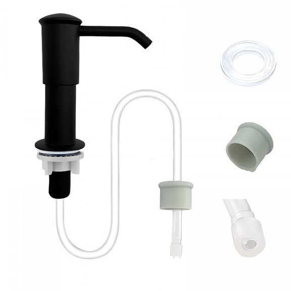 ACDANC Upgraded Kitchen Sink Soap Dispenser with 360°Rotation, Leak Resistant Design, Easy Installation Multi Purpose Use for Countertops, Bathrooms Rvs (Black)