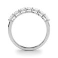 thumbnail image 5 of JewelMore 1 Carart & 2 Carart Oval Lab Grown 14K Diamond Seven Stone Anniversary Band for Women (F-G / VS-SI), 5 of 12