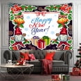 thumbnail image 1 of Tapestry Happy New Year Wall, 150 x 130 cm, microtela de fibra, 1 of 1