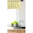 thumbnail image 3 of Ambesonne Art Deco Window Valance, Brick Printed Art Print, 42" x 12", Yellow and White, 3 of 3