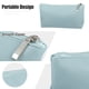 thumbnail image 3 of Bolsa de maquillaje de viaje de 1 pieza, soporte para brochas de maquillaje, bolsa organizadora de maquillaje, bolsa de almacenamiento de cosméticos, portátil, azul claro, cuero de PU, tamaño M, 3 of 7