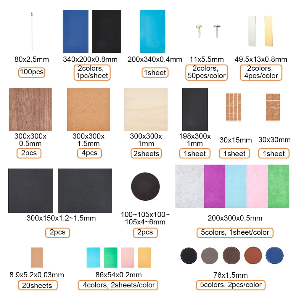 DIY Carving Making Kit Material Box 18 Kinds of DIY Materials Apply to Engravers Cutters for Crafting Cutting Decorcation Gift