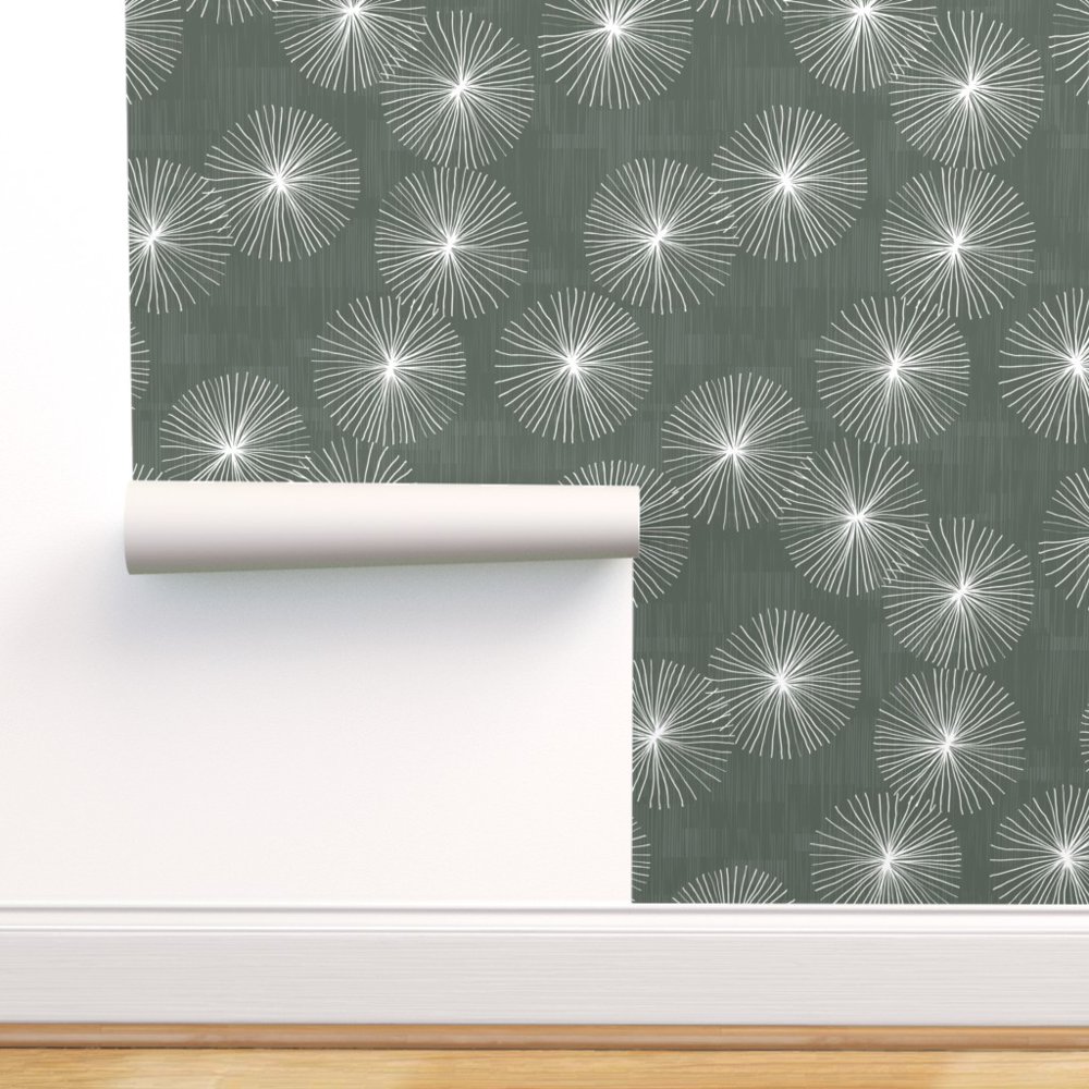 PeelandStick Removable Wallpaper Classic Retro Mod Round Mid Century Modern