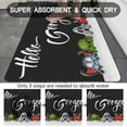 thumbnail image 2 of Funny Monsters Bath Mat 20"x32" Non Slip Quick Dry Super Water Absorbent Bathroom Floor Mat Black and White Thin Bathroom Rug Fit Under Door, 2 of 6