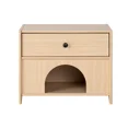 thumbnail image 2 of Nightstand with Storage Drawer Side Table End Table with Cat House Indoor, 2 of 6