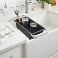 thumbnail image 3 of Over the Sink Dish Drainer Gray : Freestanding Dish Drying Rack & Sponge Holder, Polypropylene, Hand Wash, 3 of 4