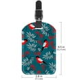 thumbnail image 6 of Square 2Pack PU Leather Lovebirds Cruise Luggage Tag with Privacy Cover and Name ID Tag for Travel Handbags Backpacks Luggage Tags, 6 of 6