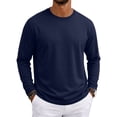 thumbnail image 2 of Mens Long Sleeve Tee Shirts Lightweight Moisture Wicking Casual Comfort Crewneck Plain Long Sleeve Shirts, 2 of 9