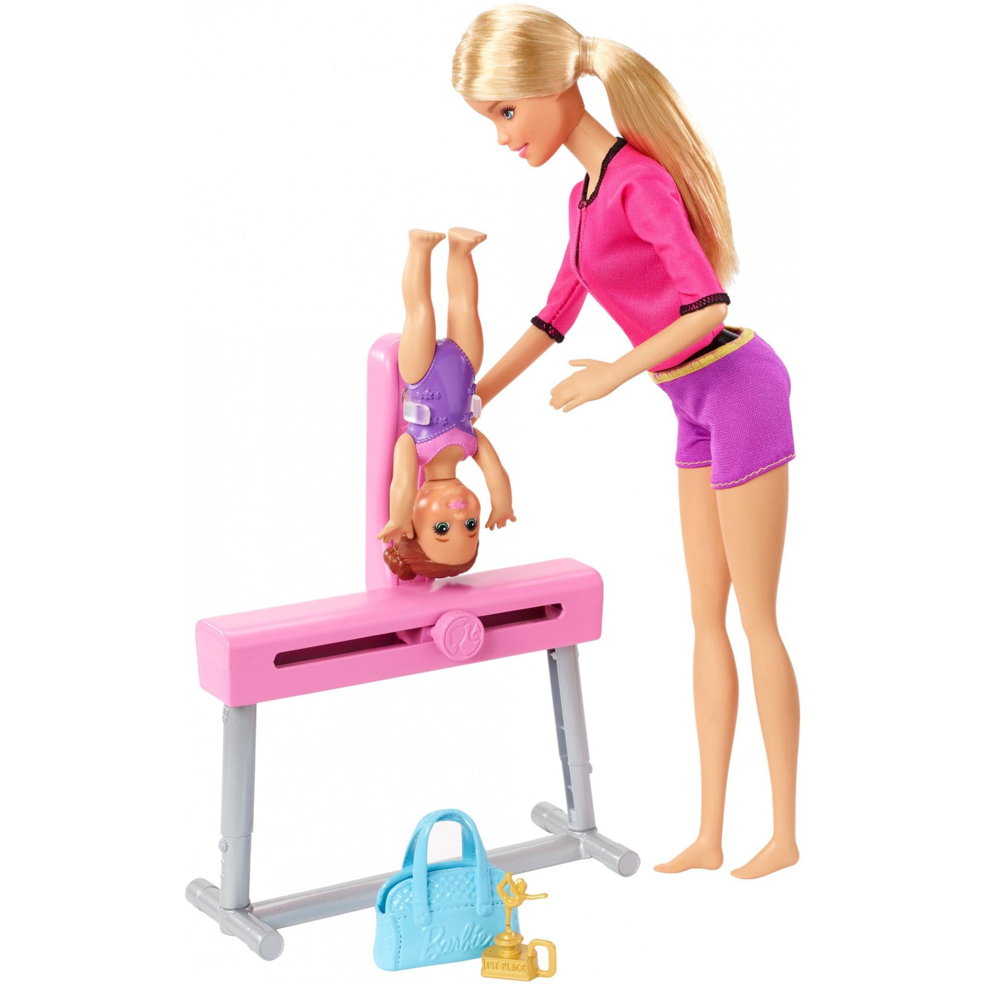 barbie gymnastics student complete playset