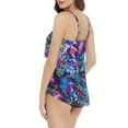 thumbnail image 2 of Magicsuit Women's Blue Social Butterfly Grace Swim Tankini Top-Blue / 14, 2 of 6