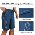 thumbnail image 3 of Hiauspor Men's and Big Men's Active Performance Shorts with Zipper Pockets, up to Size 3XL, 3 of 5