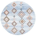 thumbnail image 2 of SAFAVIEH Chapel Joyce Diamond Area Rug, Blue/Beige, 6'7" x 6'7" Round, 2 of 8