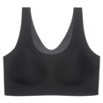 thumbnail image 1 of Sujetador sin costuras para mujer Sujetador sin aros Diseño fino y delgado Sin ropa interior Sujetador deportivo de bajo impacto Sujetador cómodo para uso diario, 1 of 5